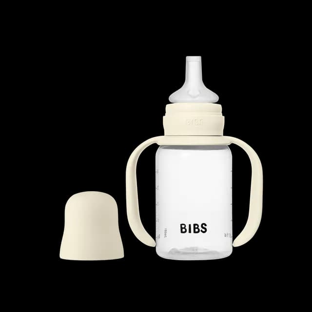 BIBS Baby Sippy Bottle Spout Silicone Ivory 150 ml 1-pack