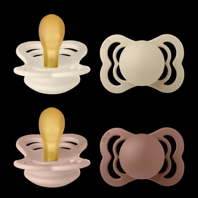 BIBS Supreme Latex Size 1 Ivory/Vanilla/Blush/Woodchuck 4-pack