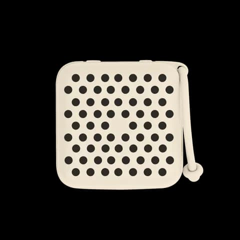BIBS Studio Pacifier Box Polka Ivory Black