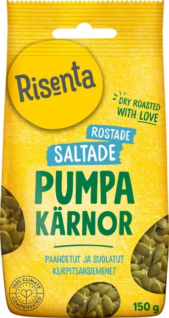 Risenta Pumpakärnor Saltade & Rostade 150 g