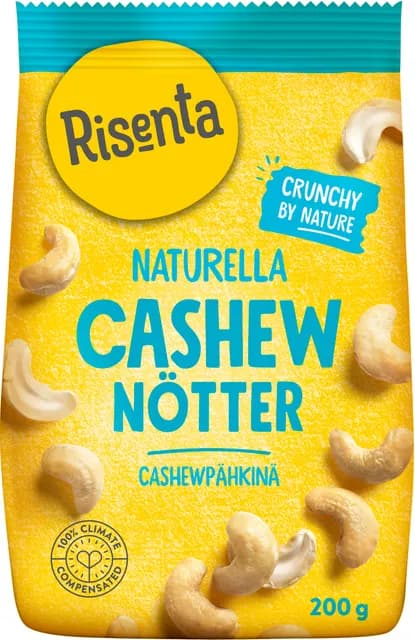 Risenta Cashewkärnor Hela 200 g