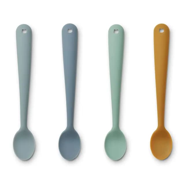 LIEWOOD Siv Skedar Blue Multi mix 4-pack
