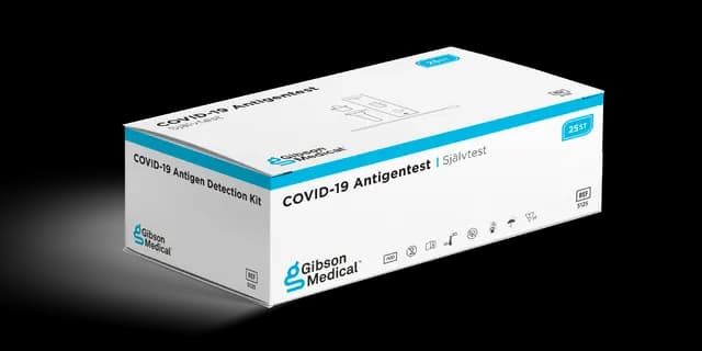 Gibson Medical Covid Självtest Pågående Infektion 25-pack