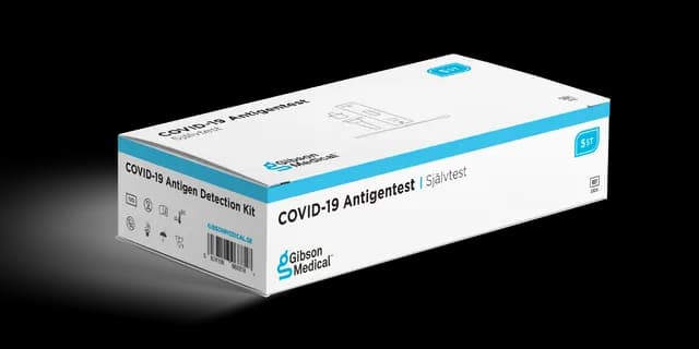 Gibson Medical Covid Självtest Pågående Infektion 5-pack