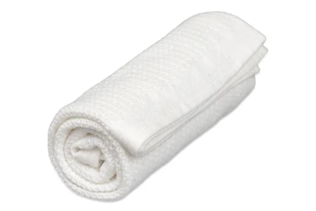 Vinter & Bloom Filt Soft Grid Bright White 100x75 cm