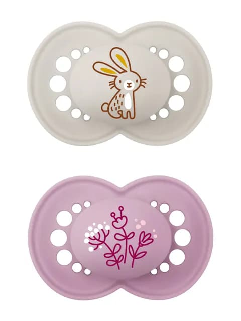 MAM Original Natural Rubber 16-36m Rosa 2-pack