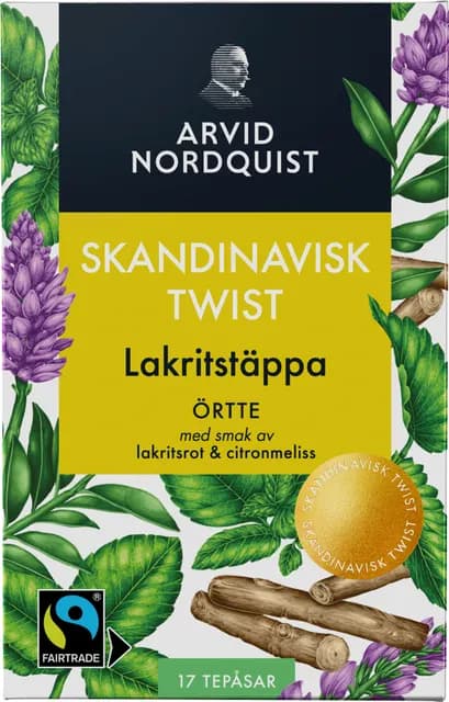 Arvid Nordquist Lakritstäppa 17 tepåsar