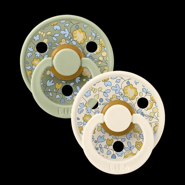 BIBS x Liberty Colour Latex Size 2 Eloise Sage Mix 2-pack