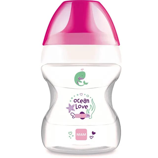 MAM Learn To Drink Cup Pink 6+m 190 ml