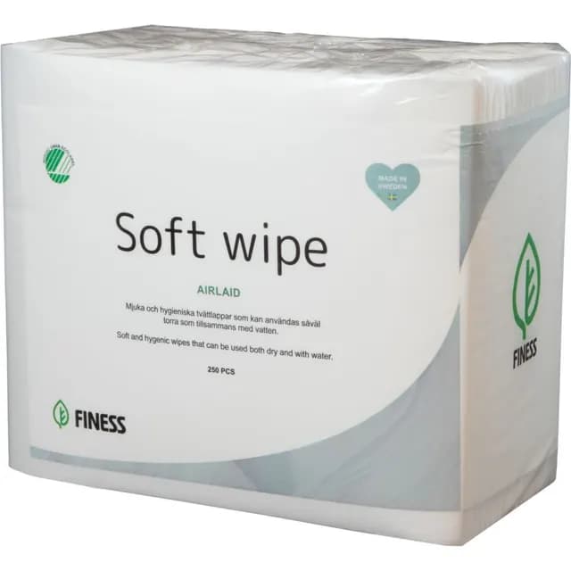 Finess Tvättlapp Papper Svanenmärkt 250 st