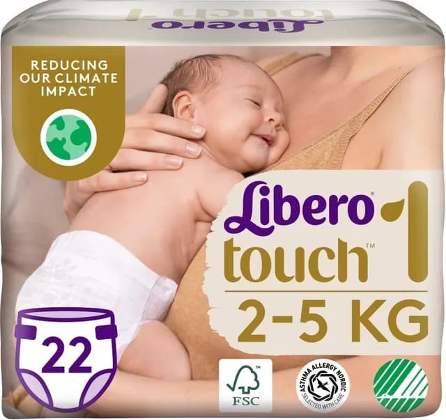Libero Touch 1 (2-5 Kg) 22 st