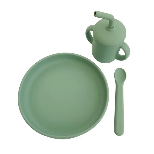 Summerville Matset Silikon 3 delar Cameo Green