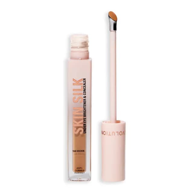 Revolution Skin Silk Radiant Serum Under Eye Brightener Tan Golden 4 ml