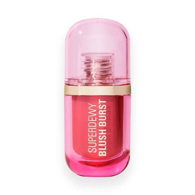Revolution Superdewy Blush Plump Serum Liquid Blush Strawberry Flush Cool Pink 4,2 ml