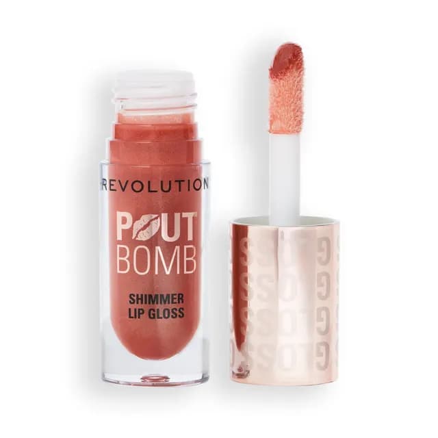 Revolution Pout Bomb Shimmer Gloss Nude Glow 4,5 ml