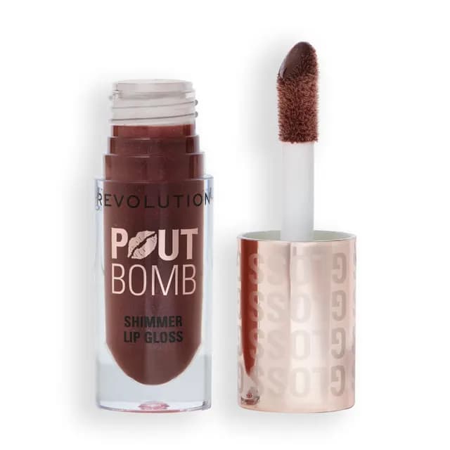 Revolution Pout Bomb Shimmer Gloss Chocolate Sparkle 4,5 ml