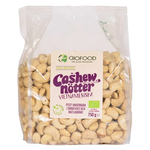 Biofood Cashewnötter 750 g