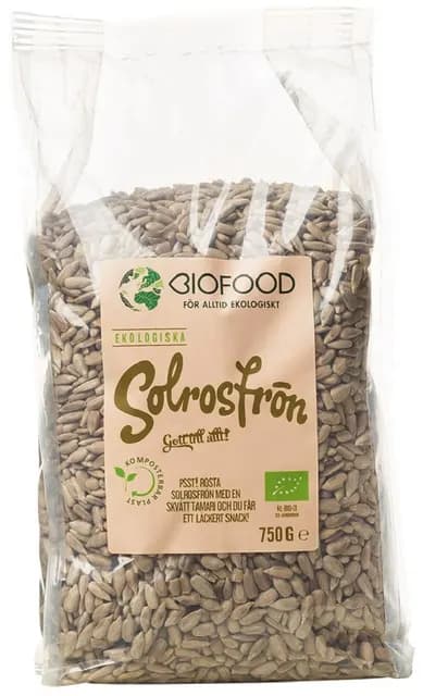 Biofood Solrosfrön 750 g