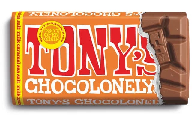 Tony's Chocolonely Milk Chocolate Caramel Sea salt 90 g