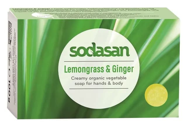 Sodasan Citrongräs & Ingefära Tvål 100 g