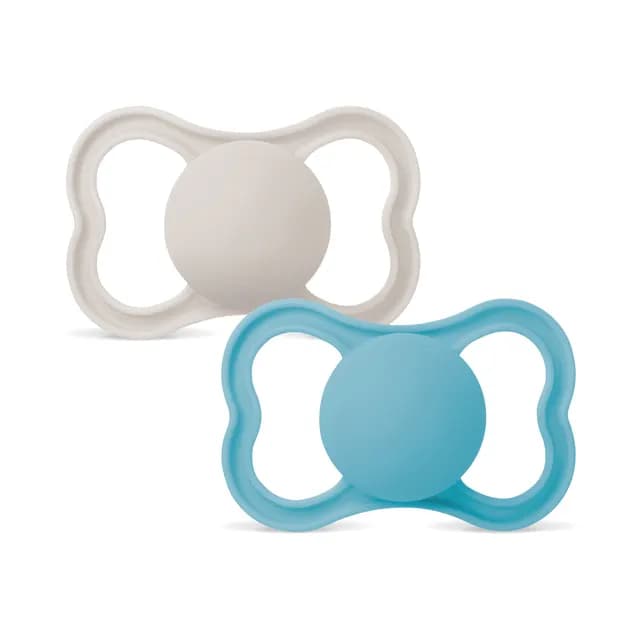 MAM Air Silicone 16-36 mån Blue Unprinted 2-pack