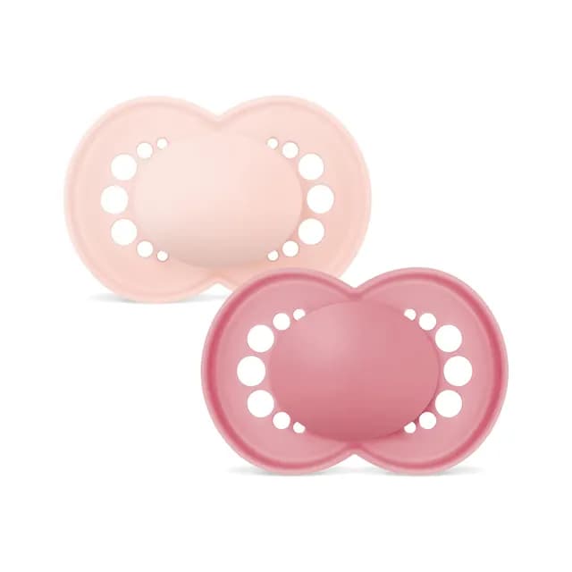 MAM Original Silicone 16-36 mån Pink Unprinted 2-pack