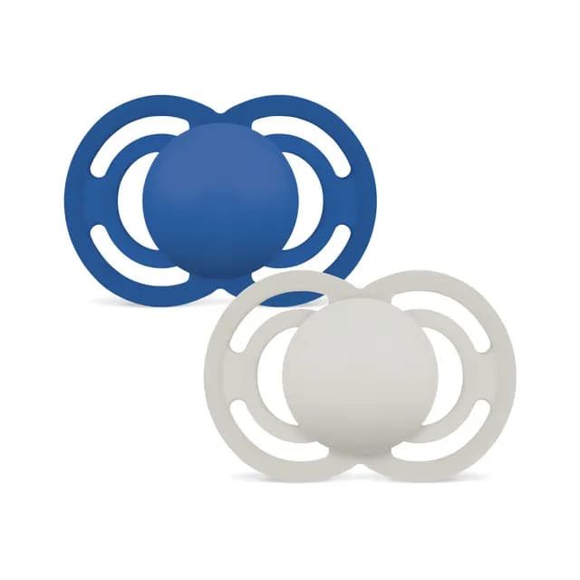 MAM Perfect Silicone 6-16 mån Blue 2-pack