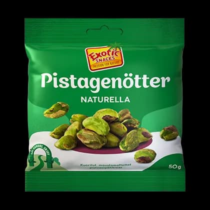 Exotic Snacks Skalade Pistagenötter Naturella 50 g