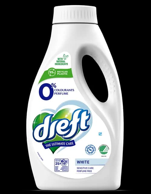 Dreft Sensitive White Flytande Tvättmedel 1000 ml