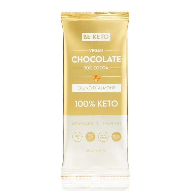 BeKeto Chocolate Crunchy Almond 80 g