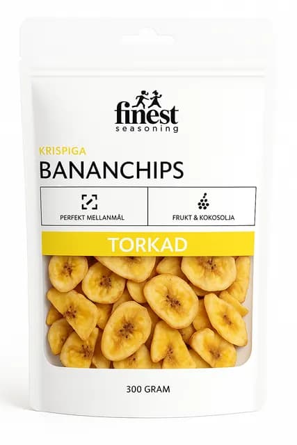 Finest Seasoning Bananchips 300 g