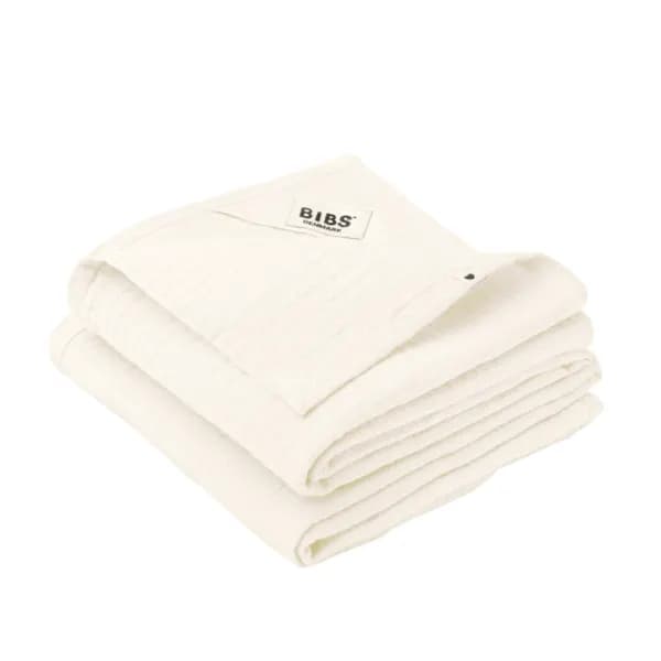 BIBS Muslin Cloth 70x70 cm Ivory 2-pack