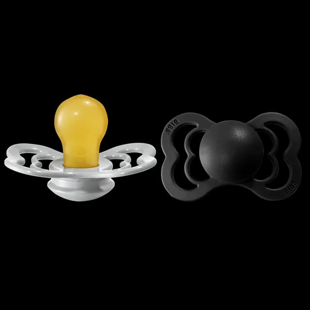 BIBS Supreme Nappar Latex Cloud/Black strl. 2 (6-18 månader) 2-pack