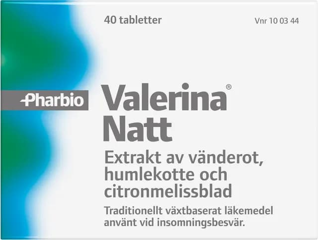 Valerina Natt 40 tabletter