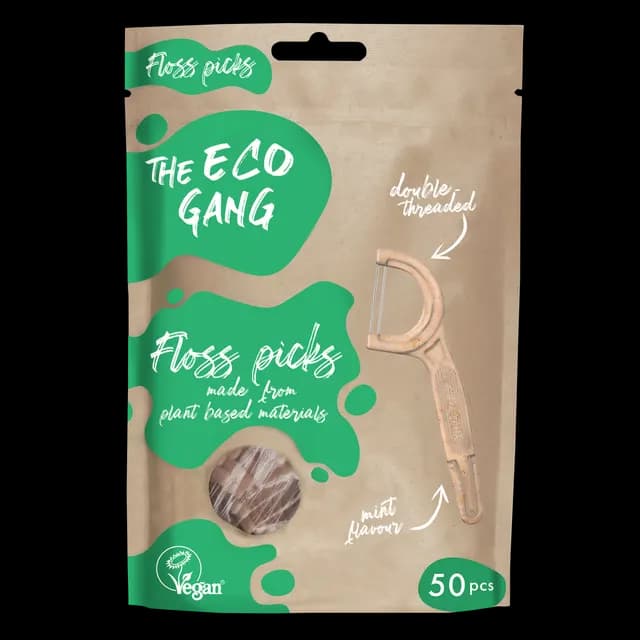 The Eco Gang Floss Picks Normal 50-pack
