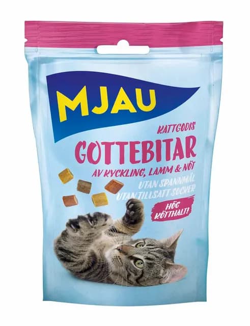 Mjau Treat Gottebitar Mix 35 g