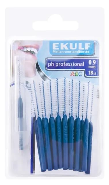Ekulf Ph Professional Mellanrumsborste 0,9 mm 18-pack
