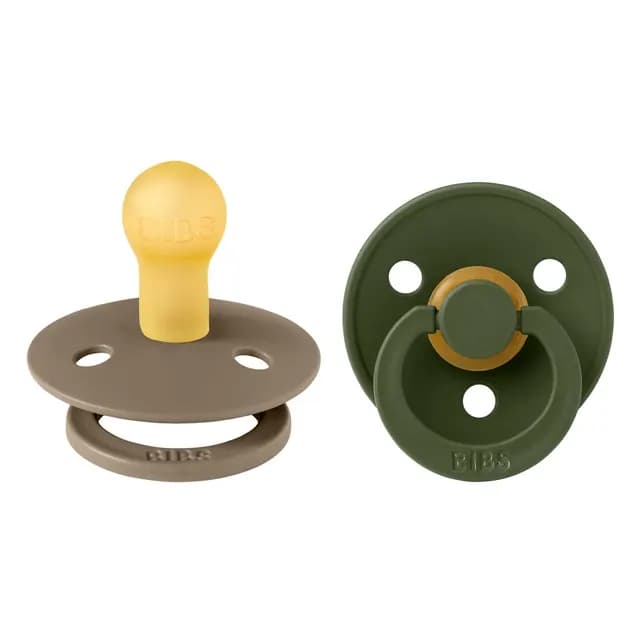 BIBS Colour Latex Size 2 Hunter Green/Dark Oak 2-pack