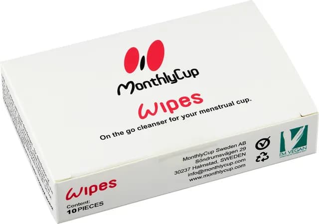 MonthlyCup Wipes 10-pack
