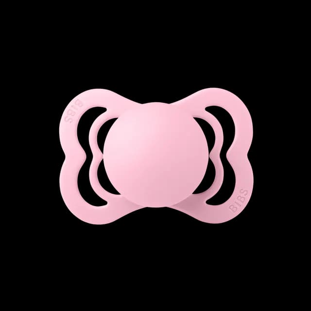 BIBS Supreme Silicone Size 1 Baby Pink