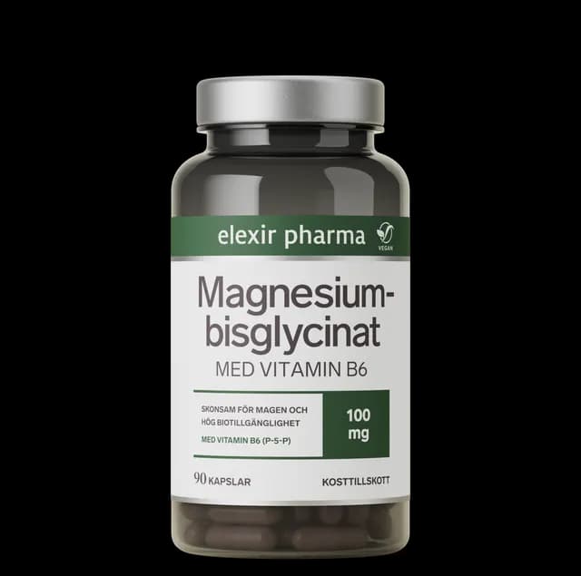 Elexir Pharma Magnesiumbisglycinat 90 kapslar