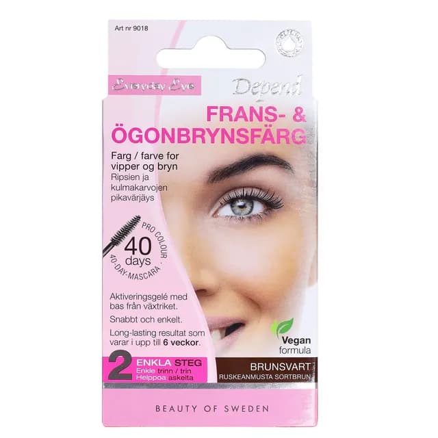 Depend Frans- & Ögonbrynsfärg Brun/Svart