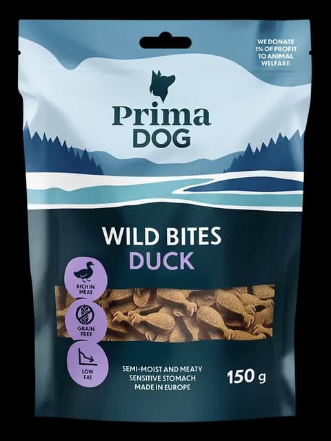 PrimaDog Wild Bites Anka 150 g