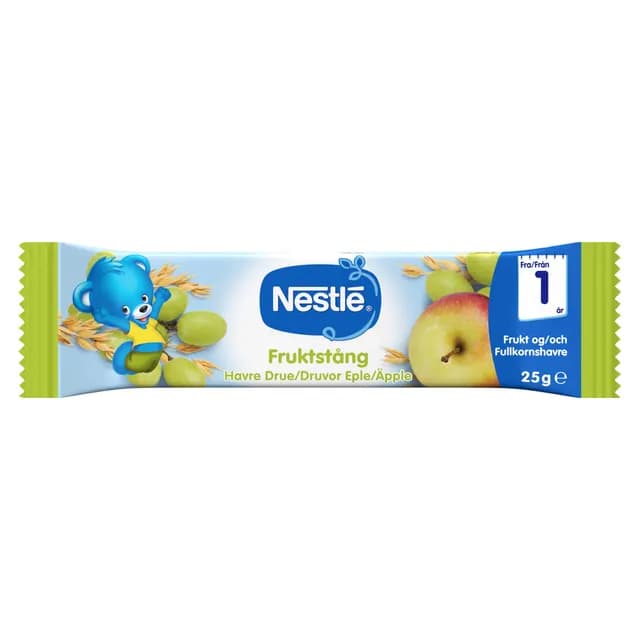 Nestlé Fruktstång Druvor/Havre/Äpple 25 g