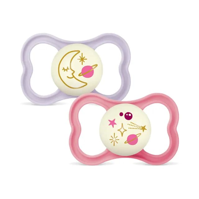 MAM Air Night Silicone 16-36 mån Pink 2-pack