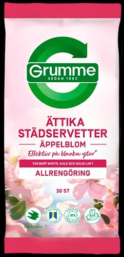 Grumme Städservetter Ättika Äppelblom 30 st
