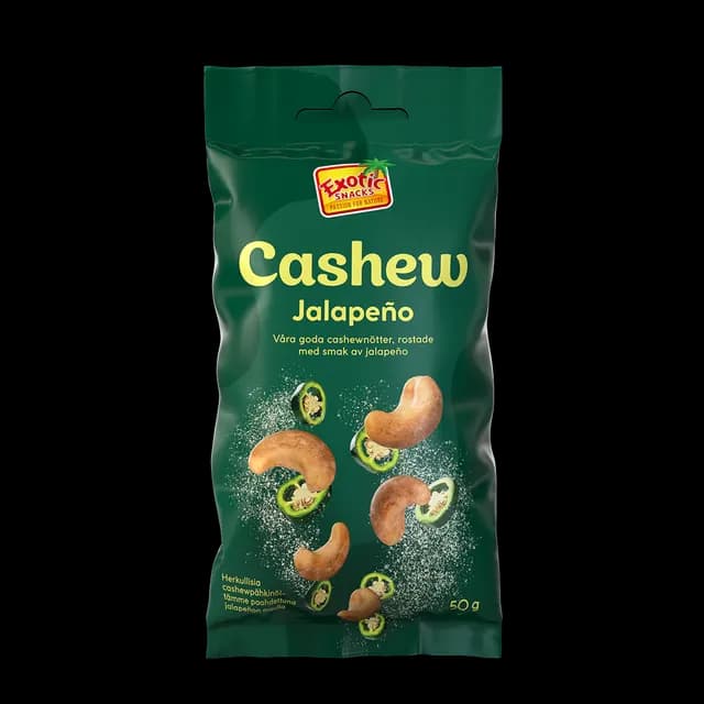 Exotic Snacks Grab N Go Cashew Jalapeño 50 g