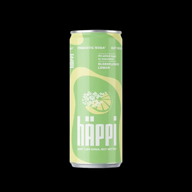 hÄppi Prebiotisk läsk Elderflower Lemon 330 ml