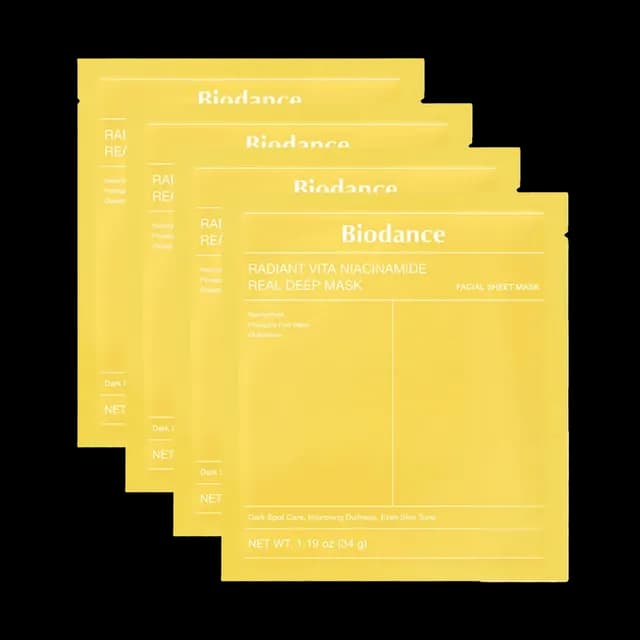 Biodance Radiant Vita Niacinamide Real Deep Mask 4 st