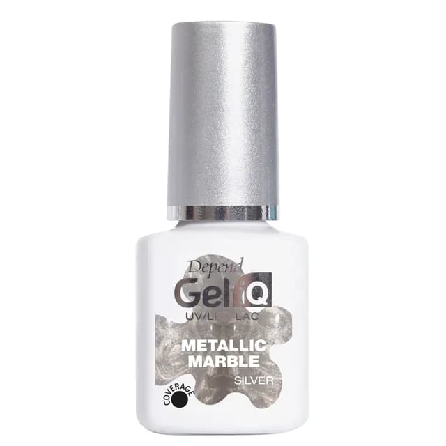 Depend Gel IQ Effects Metallic Marble Silver 5 ml
